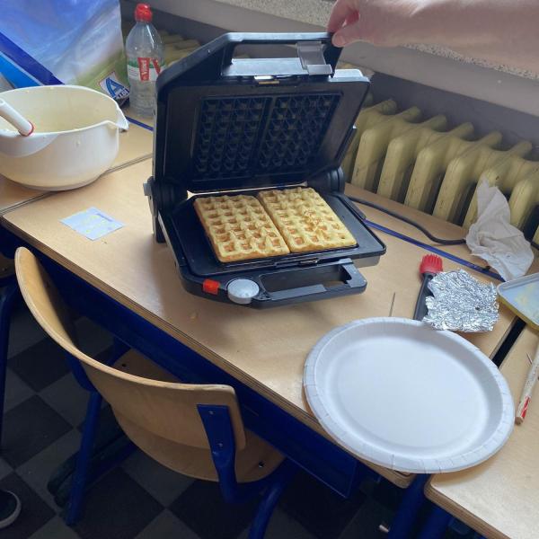 Wafels bakken