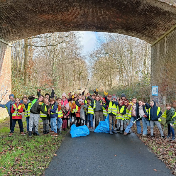 Zwerfvuilactie 3A Op zoek naar zwerfvuil